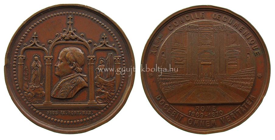 Vatik�n IX. Pius p�pa -  I. Vatik�ni Zsinat (20. egyetemes zsinat)